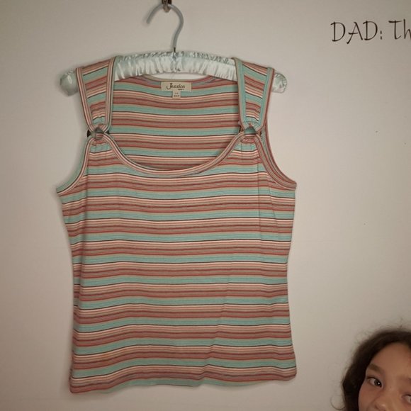 Jessica Multicolor Striped Tank Top - Picture 1 of 11